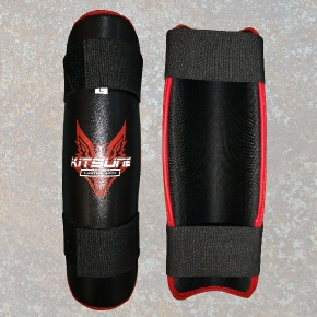 Kitsune Martial Arts Artificial Leather Shin Guards